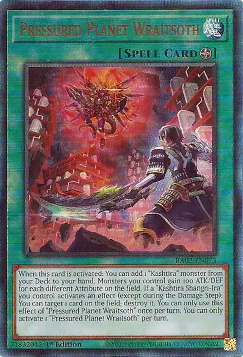 Pressured Planet Wraitsoth, 25th Anniversary Rarity Collection II · RA02-EN073