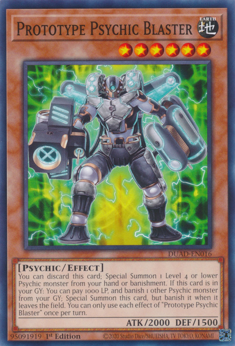 Prototype Psychic Blaster, Duelist's Advance · DUAD-EN016