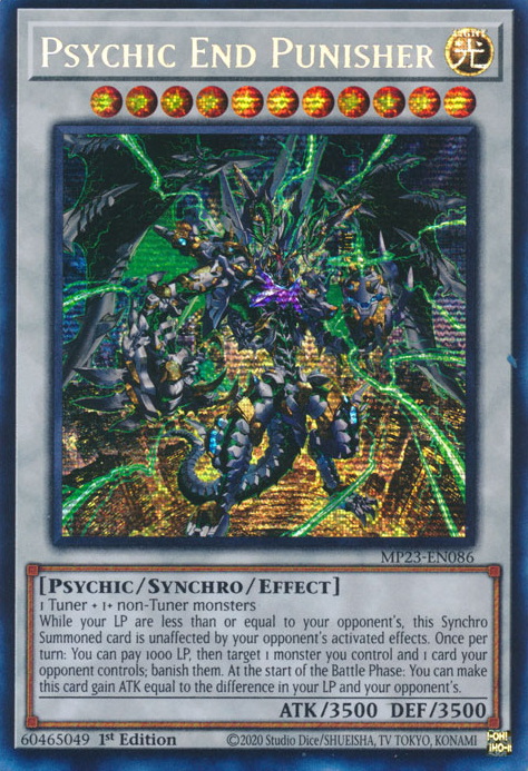 Psychic End Punisher, 25th Anniversary Tin: Dueling Heroes Mega Pack · MP23-EN086