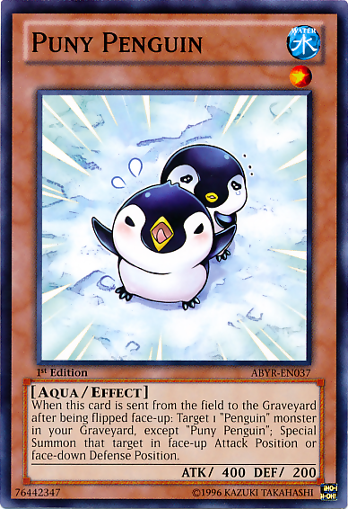 Puny Penguin, Abyss Rising Sneak Peek Participation Card · ABYR-EN037