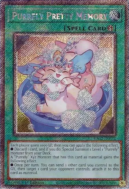 Purrely Pretty Memory, 25th Anniversary Rarity Collection II · RA02-EN072
