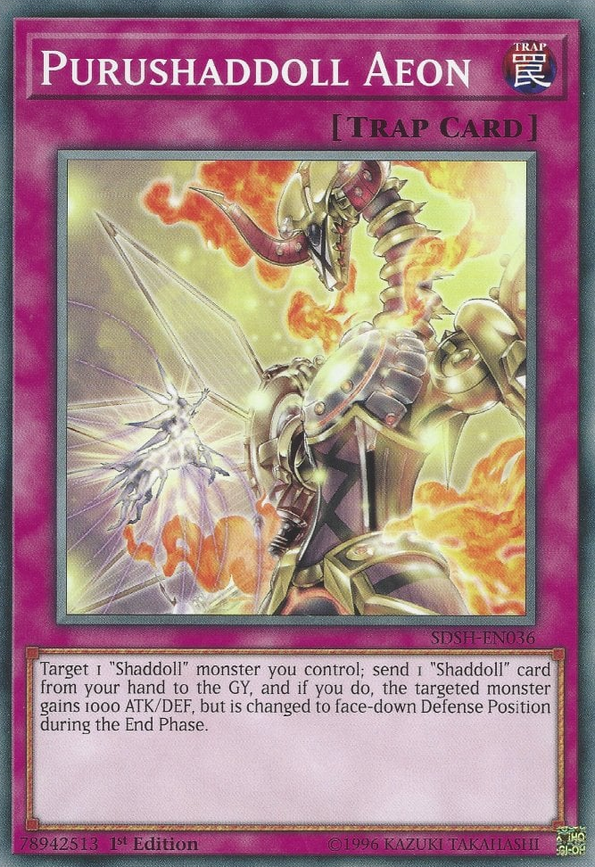 Purushaddoll Aeon, Structure Deck: Shaddoll Showdown · SDSH-EN036
