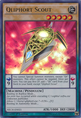 Qliphort Scout, The New Challengers Sneak Peek Participation Card · NECH-EN021