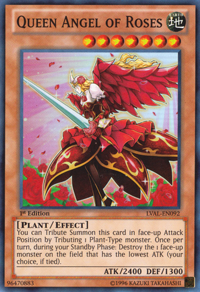 Queen Angel of Roses, Legacy of the Valiant Sneak Peek Participation Card · LVAL-EN092