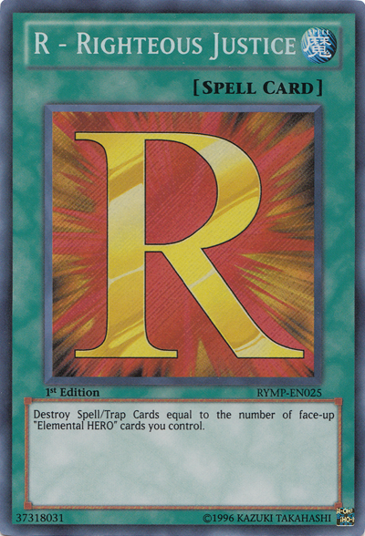 R - Righteous Justice, Ra Yellow Mega Pack · RYMP-EN025