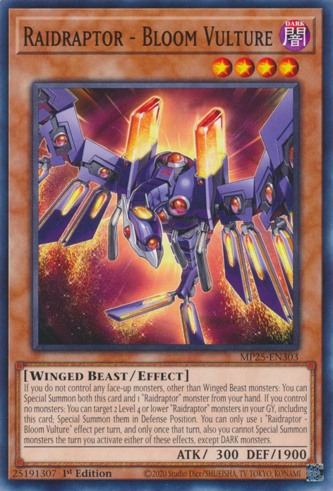 Raidraptor - Bloom Vulture, 2025 Mega-Pack Tin · MP25-EN303