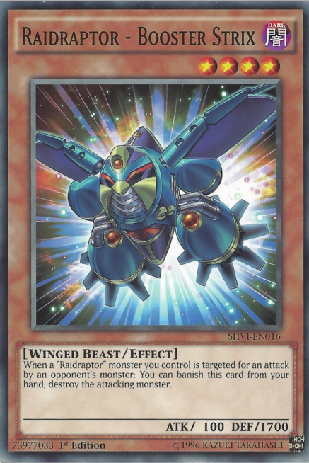Raidraptor - Booster Strix, Shining Victories Sneak Peek Participation Card · SHVI-EN016