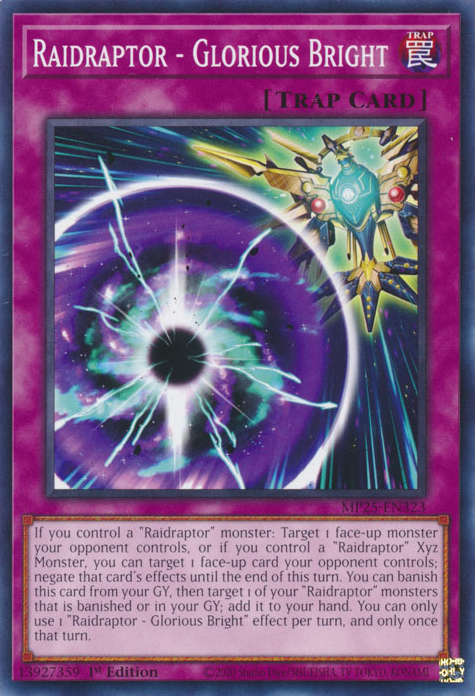 Raidraptor - Glorious Bright, 2025 Mega-Pack Tin · MP25-EN323
