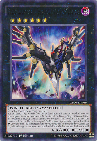 Raidraptor - Revolution Falcon, Crossed Souls Sneak Peek Participation Card · CROS-EN049