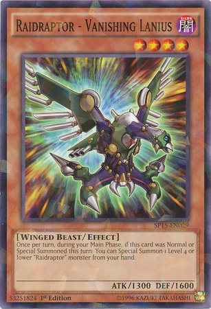 Raidraptor - Vanishing Lanius, Star Pack ARC-V · SP15-EN029
