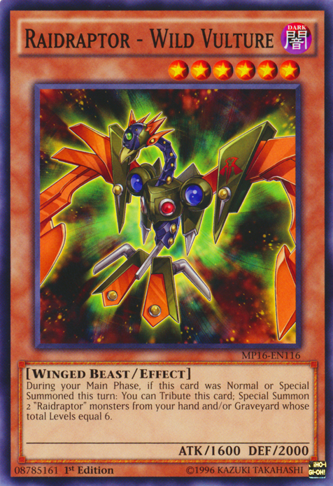 Raidraptor - Wild Vulture, 2016 Mega-Tin Mega Pack · MP16-EN116