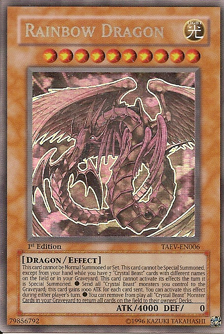 Rainbow Dragon, Tactical Evolution Sneak Peek Participation Card · TAEV-EN006