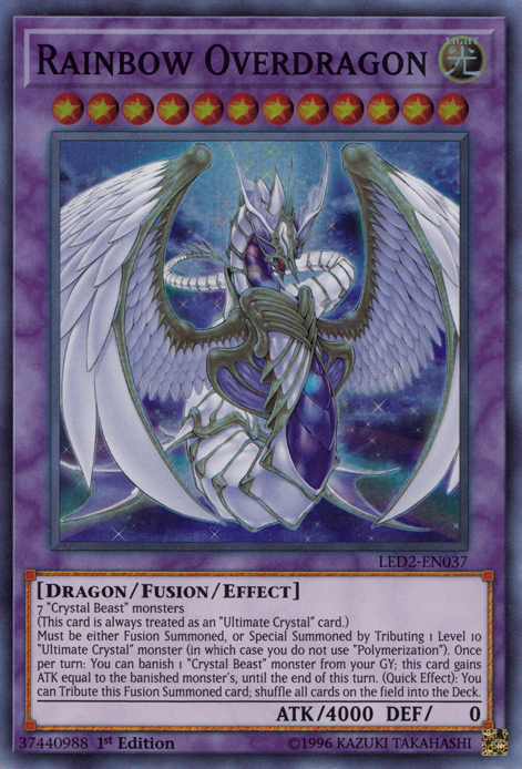 Rainbow Overdragon, Legendary Duelists: Ancient Millennium · LED2-EN037