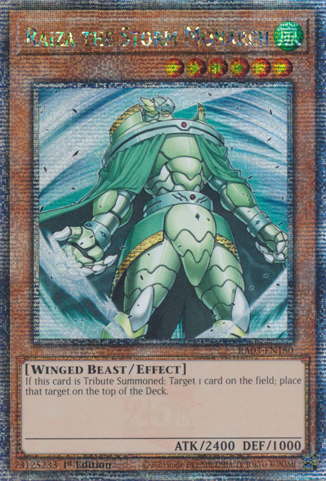 Raiza the Storm Monarch, Quarter Century Bonanza · RA03-EN180