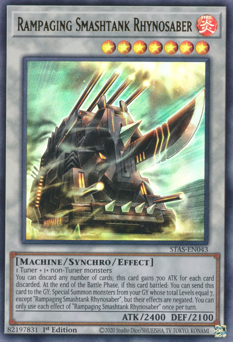 Rampaging Smashtank Rhynosaber, STAS-EN043