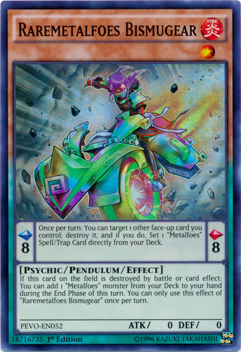 Raremetalfoes Bismugear, Pendulum Evolution · PEVO-EN052