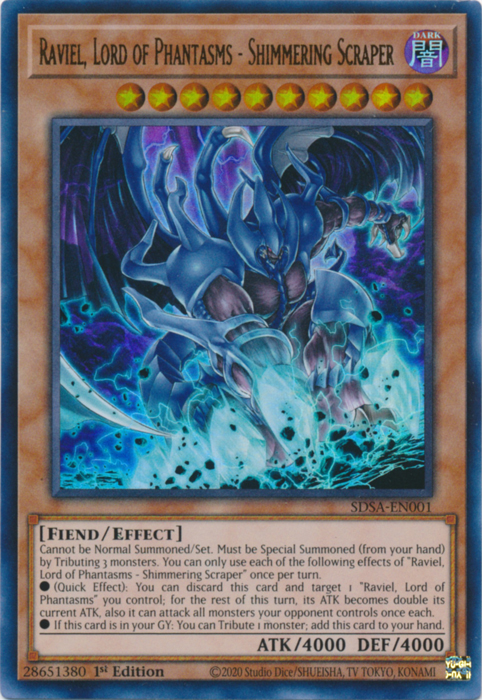 Raviel, Lord of Phantasms - Shimmering Scraper, Structure Deck: Sacred Beasts · SDSA-EN001