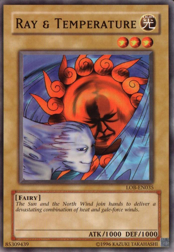 Ray & Temperature, Legend of Blue Eyes White Dragon · LOB-035