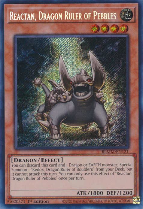 Reactan, Dragon Ruler of Pebbles, Battles of Legend: Monster Mayhem · BLMM-EN121