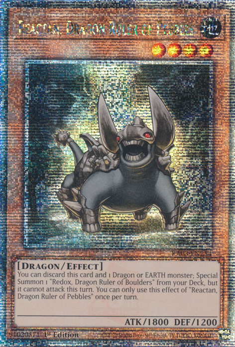 Reactan, Dragon Ruler of Pebbles, Quarter Century Bonanza · RA03-EN254