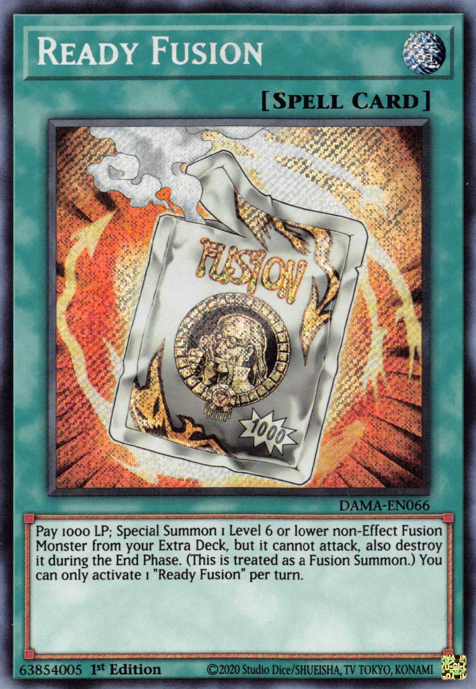 Ready Fusion, Dawn of Majesty Premiere! promotional card · DAMA-EN066
