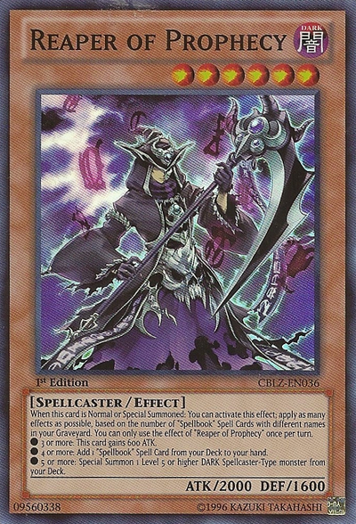 Reaper of Prophecy, Cosmo Blazer Sneak Peek Participation Card · CBLZ-EN036