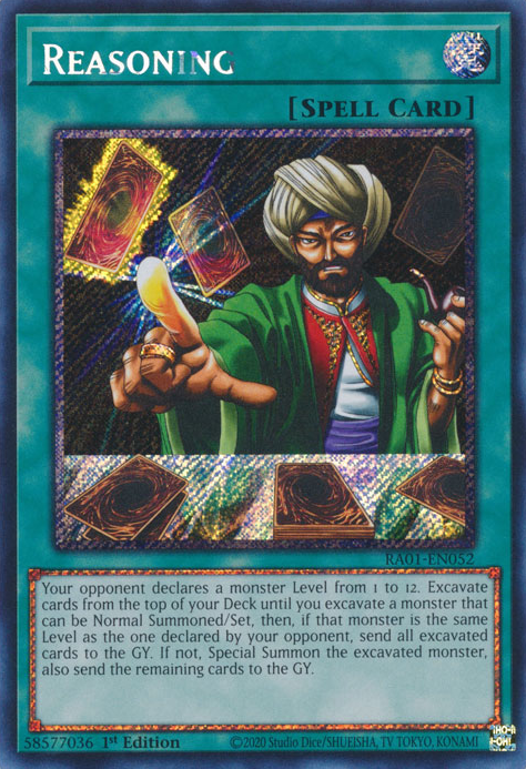 Reasoning, 25th Anniversary Rarity Collection · RA01-EN052
