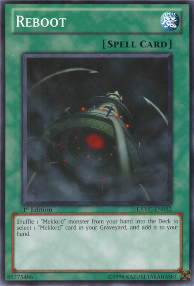 Reboot, Extreme Victory Sneak Peek Participation Card · EXVC-EN052