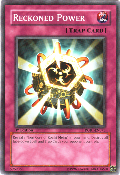 Reckoned Power, Duelist Pack Collection Tin 2009 · RGBT-EN073