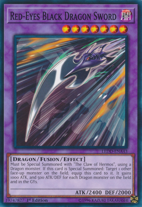 Red-Eyes Black Dragon Sword, Legendary Dragon Decks · LEDD-ENA43