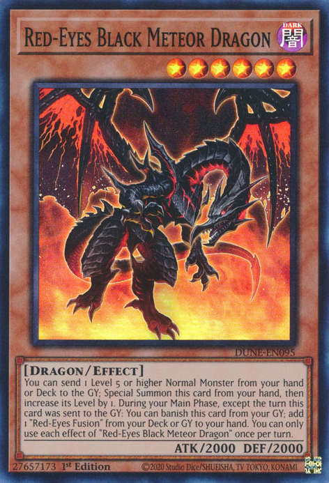 Red-Eyes Black Meteor Dragon, Duelist Nexus · DUNE-EN095