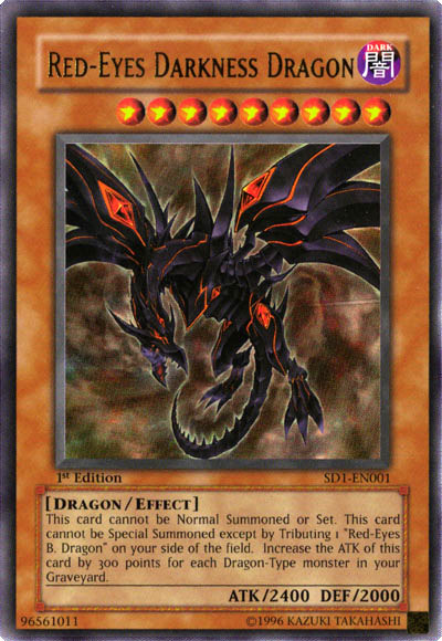 Red-Eyes Darkness Dragon, Structure Deck: Deluxe Edition · SD1-EN001