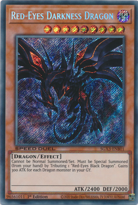 Red-Eyes Darkness Dragon, Speed Duel GX: Duelists of Shadows · SGX3-ENB01