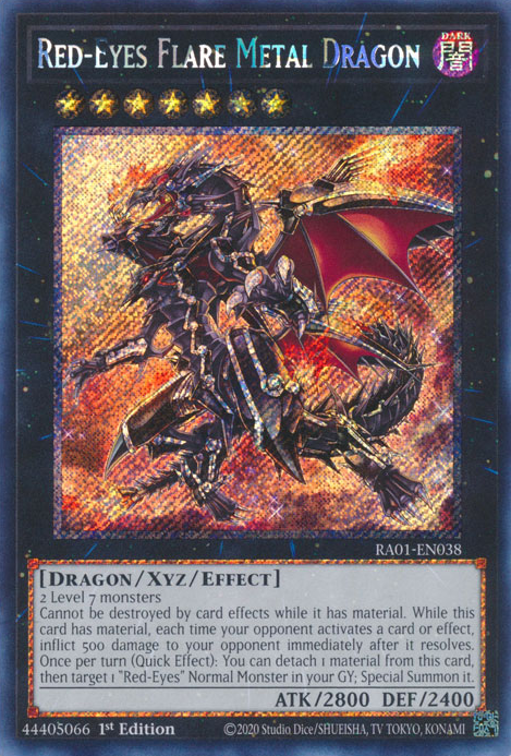 Red-Eyes Flare Metal Dragon, 25th Anniversary Rarity Collection · RA01-EN038