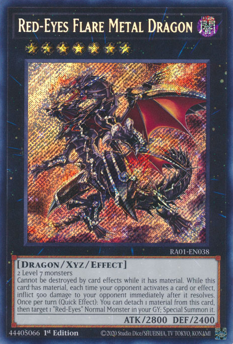 Red-Eyes Flare Metal Dragon, 25th Anniversary Rarity Collection · RA01-EN038