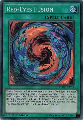 Red-Eyes Fusion, Clash of Rebellions Sneak Peek Participation Card · CORE-EN059