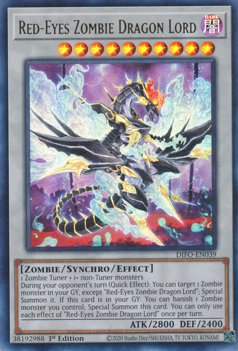 Red-Eyes Zombie Dragon Lord, Dimension Force · DIFO-EN039