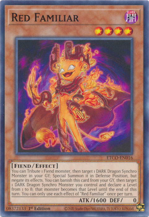 Red Familiar, Eternity Code Premiere! promotional card · ETCO-EN016
