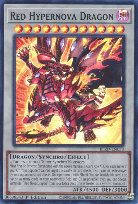 Red Hypernova Dragon, Blazing Dominion · BLZD-EN038