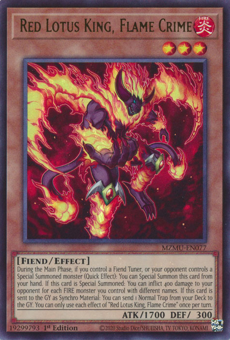 Red Lotus King, Flame Crime, Maze of Muertos · MZMU-EN077
