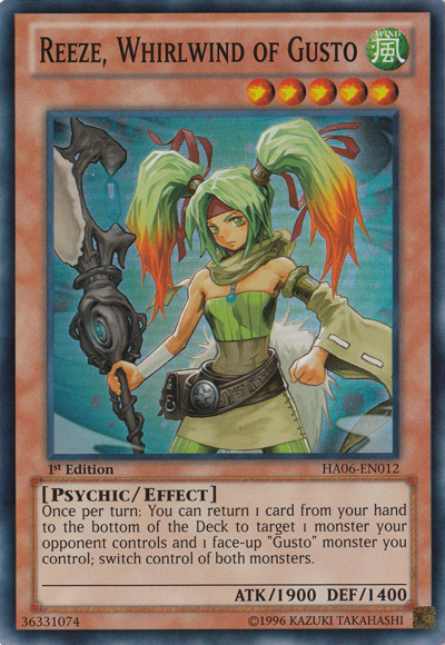 Reeze, Whirlwind of Gusto, Hidden Arsenal 6: Omega Xyz · HA06-EN012