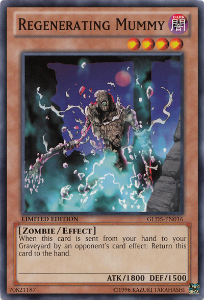 Regenerating Mummy, Gold Series: Haunted Mine · GLD5-EN016