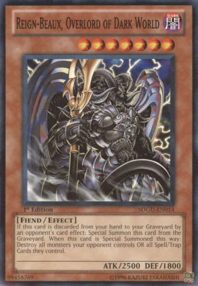 Reign-Beaux, Overlord of Dark World, Gates of the Underworld Structure Deck · SDGU-EN014