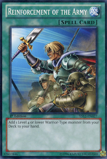 Reinforcement of the Army, Starter Deck: Xyz Symphony · YS12-EN027