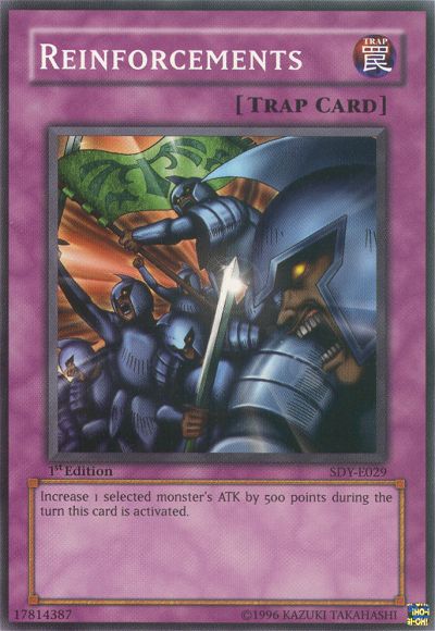 Reinforcements, Summoned Skull Sample promotional card · SDY-E029
