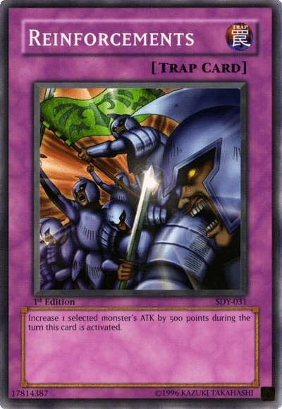 Reinforcements, Summoned Skull Sample promotional card · SDY-031