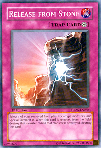 Release from Stone, Gladiator's Assault Sneak Peek Participation Card · GLAS-EN068