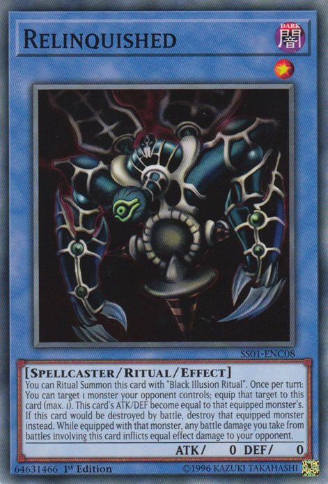 Relinquished, Speed Duel Starter Decks: Destiny Masters · SS01-ENC08