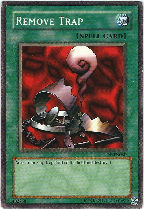 Remove Trap, Legend of Blue Eyes White Dragon · LOB-060