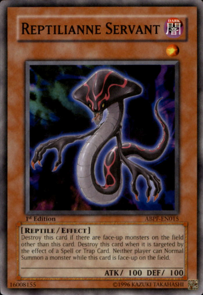 Reptilianne Servant, Absolute Powerforce Sneak Peek Participation Card · ABPF-EN015
